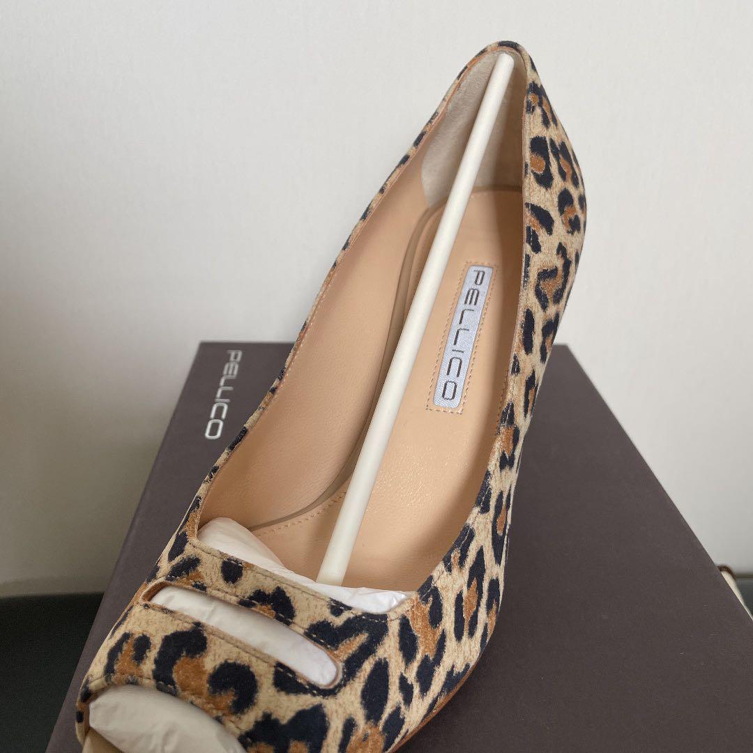 A*u様 新品 PELLICO ペリーコ レオパード パンプス 37.5