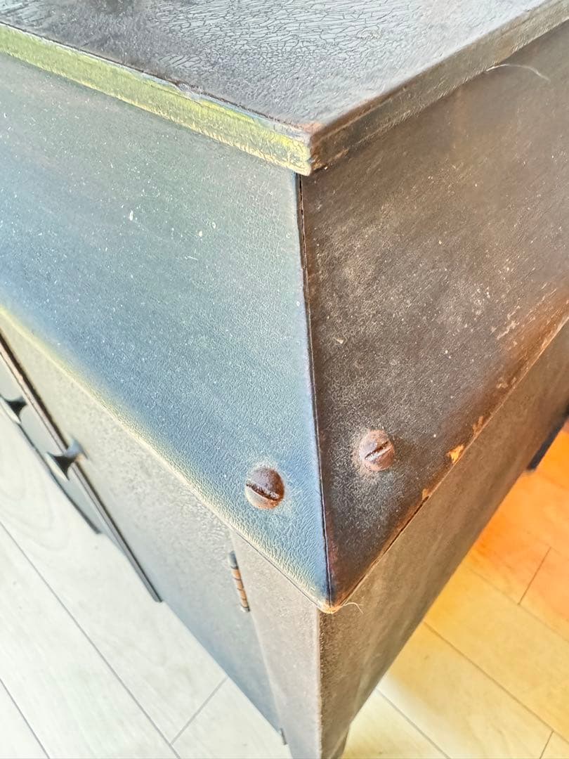 ポ*ポ様 木製 レコード キャビネット 収納付き