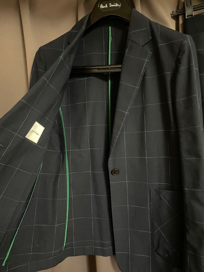 Paul Smith レディース　ネイビー チェック柄 スーツ サイズ38