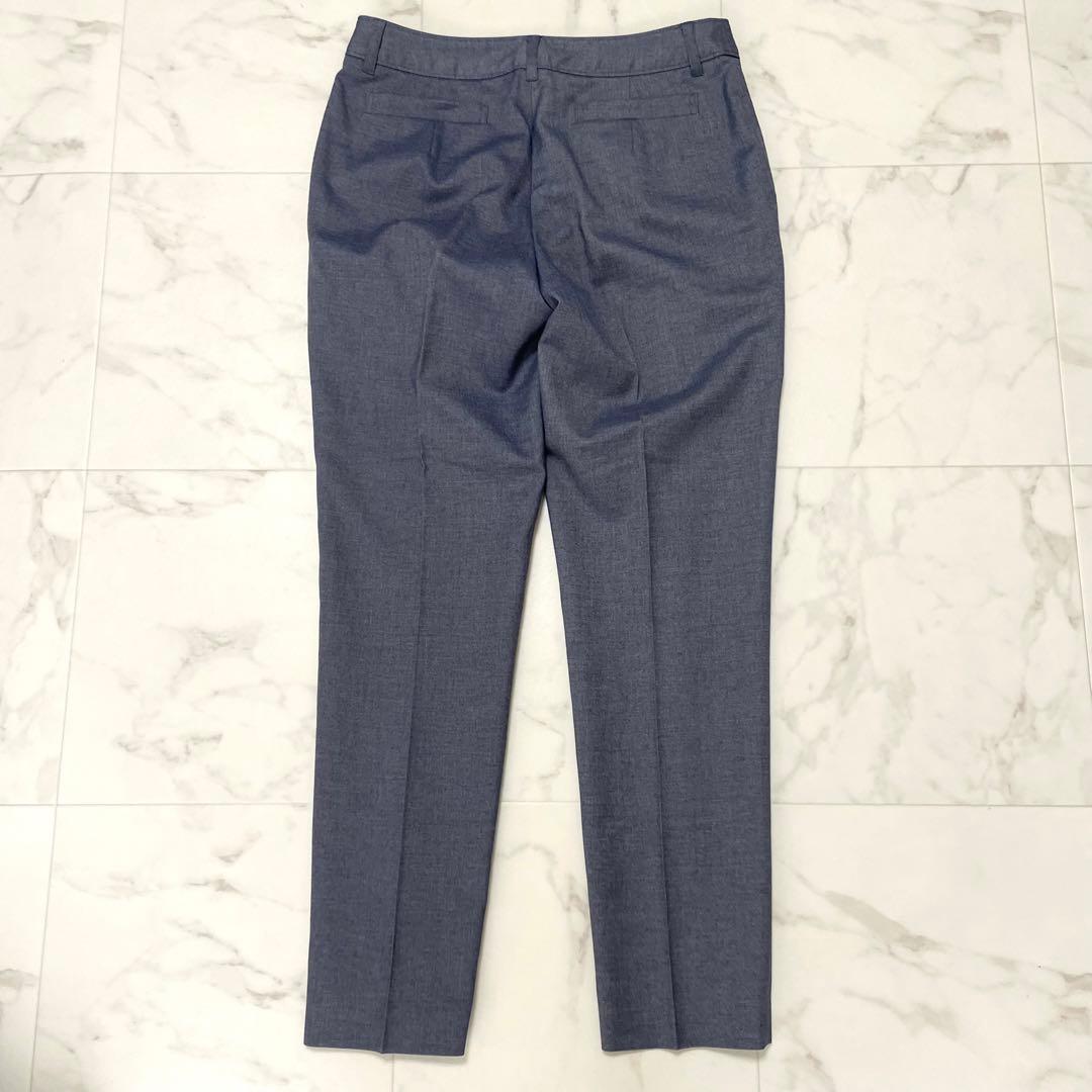 極美品 ナチュラルビューティーベーシック リネン混 パンツスーツ ストレッチ