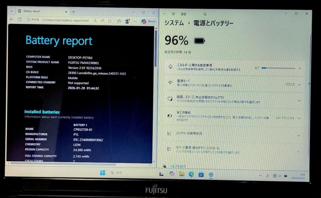 FUJITSU LIFEBOOK Corei7 メモリ8GB SSD128GB