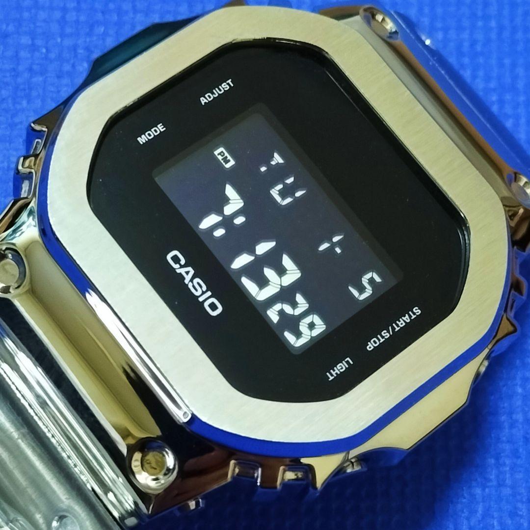 廣*丸様 G-SHOCK DW-5600BBN フルメタルカスタム シルバー 新