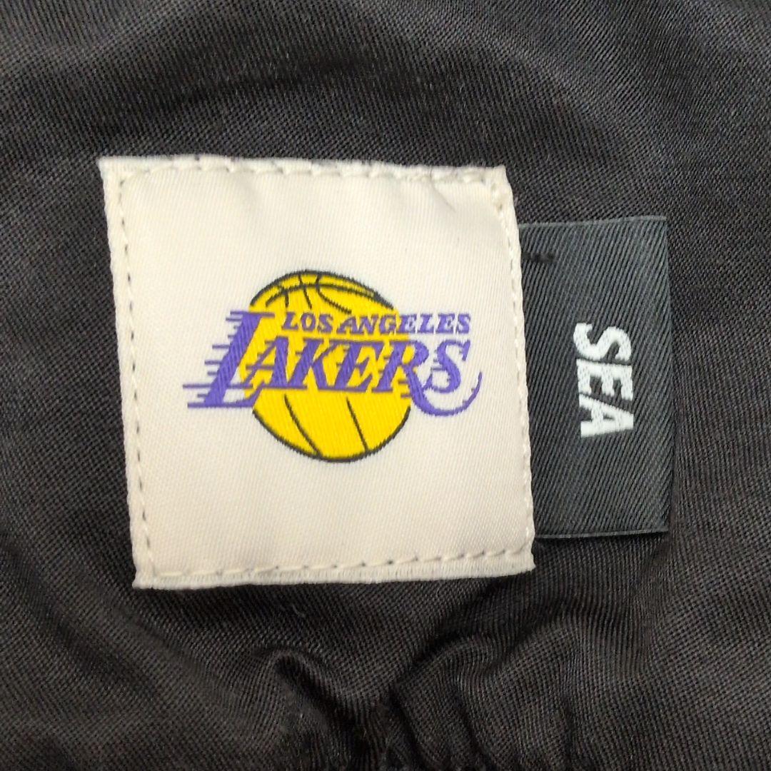 【未使用 タグ付き L相当】ウィンダンシー　レイカーズ　ブルゾン　ワッペン　黒