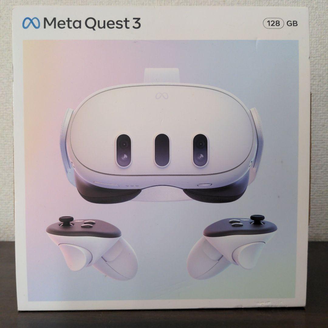  Quest 3 128GB VRヘッドセット+ヘッドストラップ