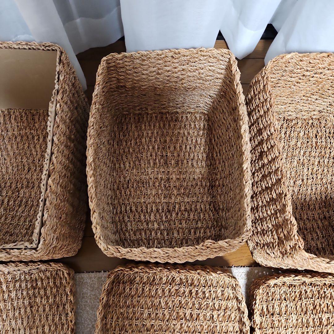 Ｋy o 　無印　蓋付き アバカ　バスケット　廃盤