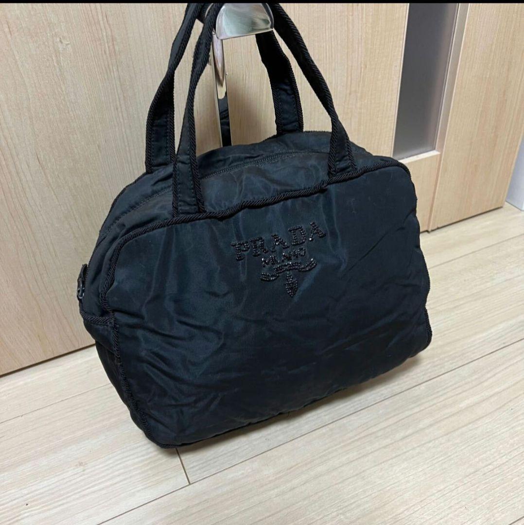 プラダビーズ刺繍バッグ、PRADA、プラダボストンバッグ、ハンドバッグ