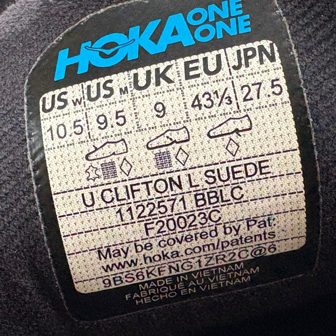 靴 HOKA ONE ONE CLIFTON SUEDE black