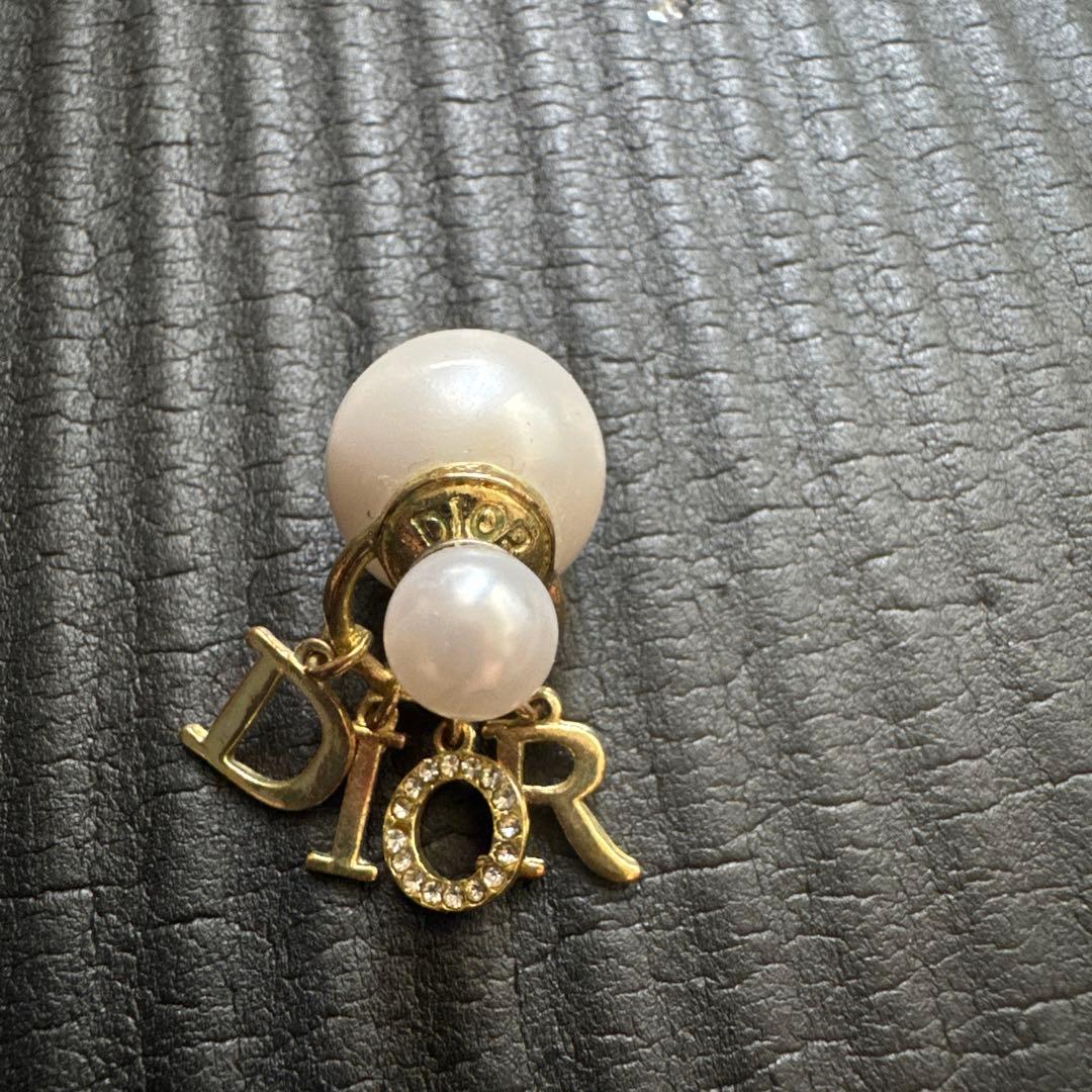 Dior ゴールド パール ピアス(片耳用)
