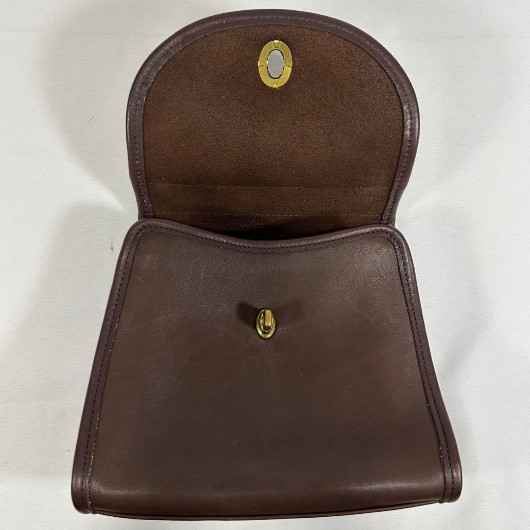 【美品】オールドコーチ 9985 2way ハンドバッグ ターンロック 斜め掛け