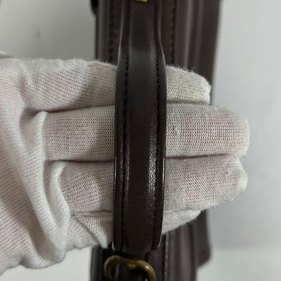 【美品】オールドコーチ 9985 2way ハンドバッグ ターンロック 斜め掛け