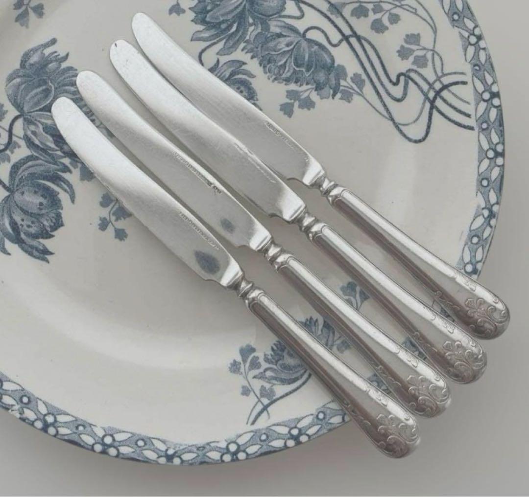 [専用出品]ヨーロッパ刻印あり 小さなシルバーテーブルナイフ3本