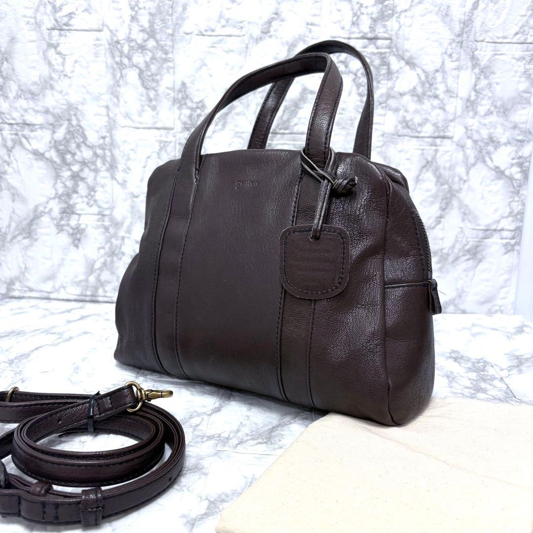 genten ゲンテン　ゴートベーシック　2wayミニボストン ¥47300