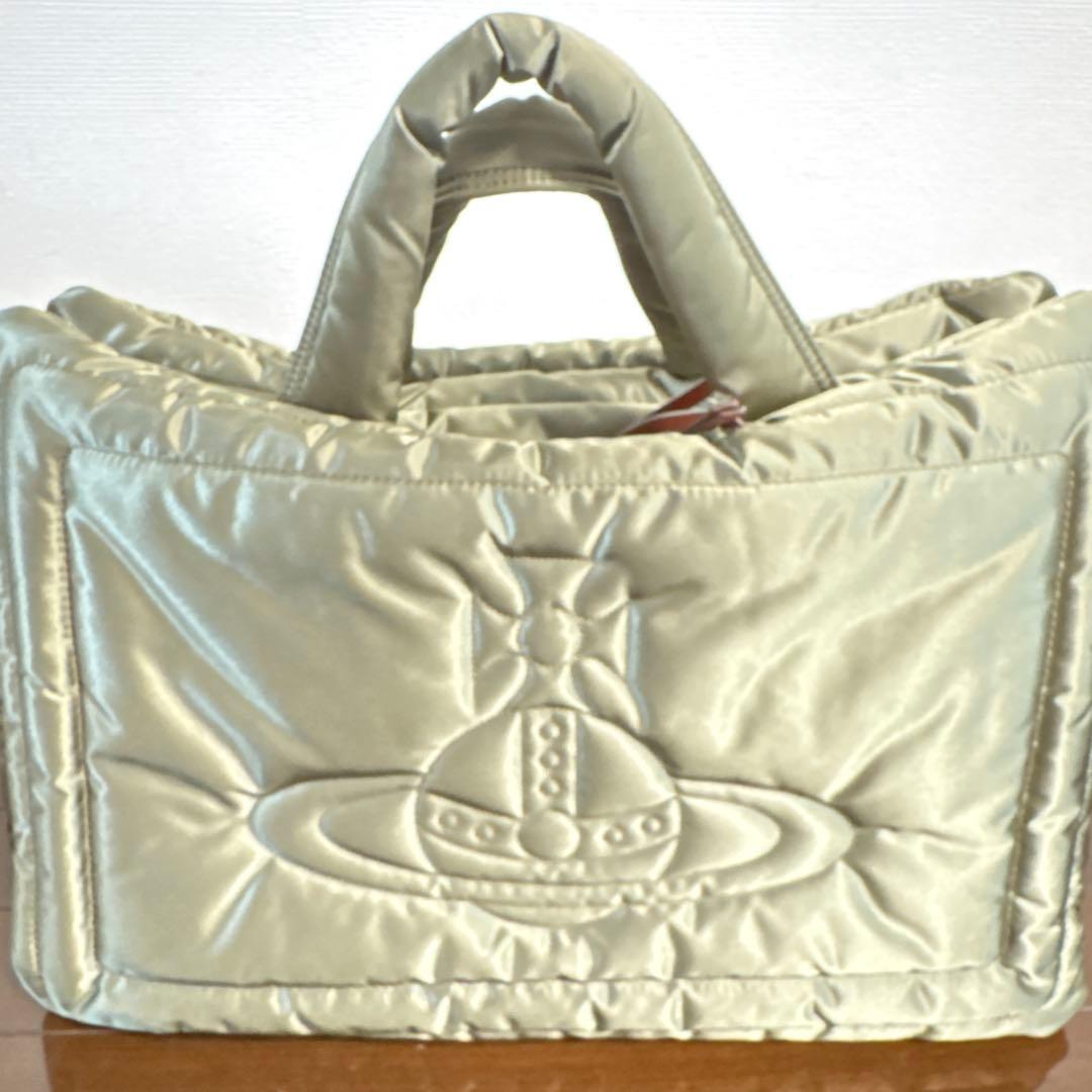 Vivienne Westwood アイダーダウン ボストンバッグ カーキ L