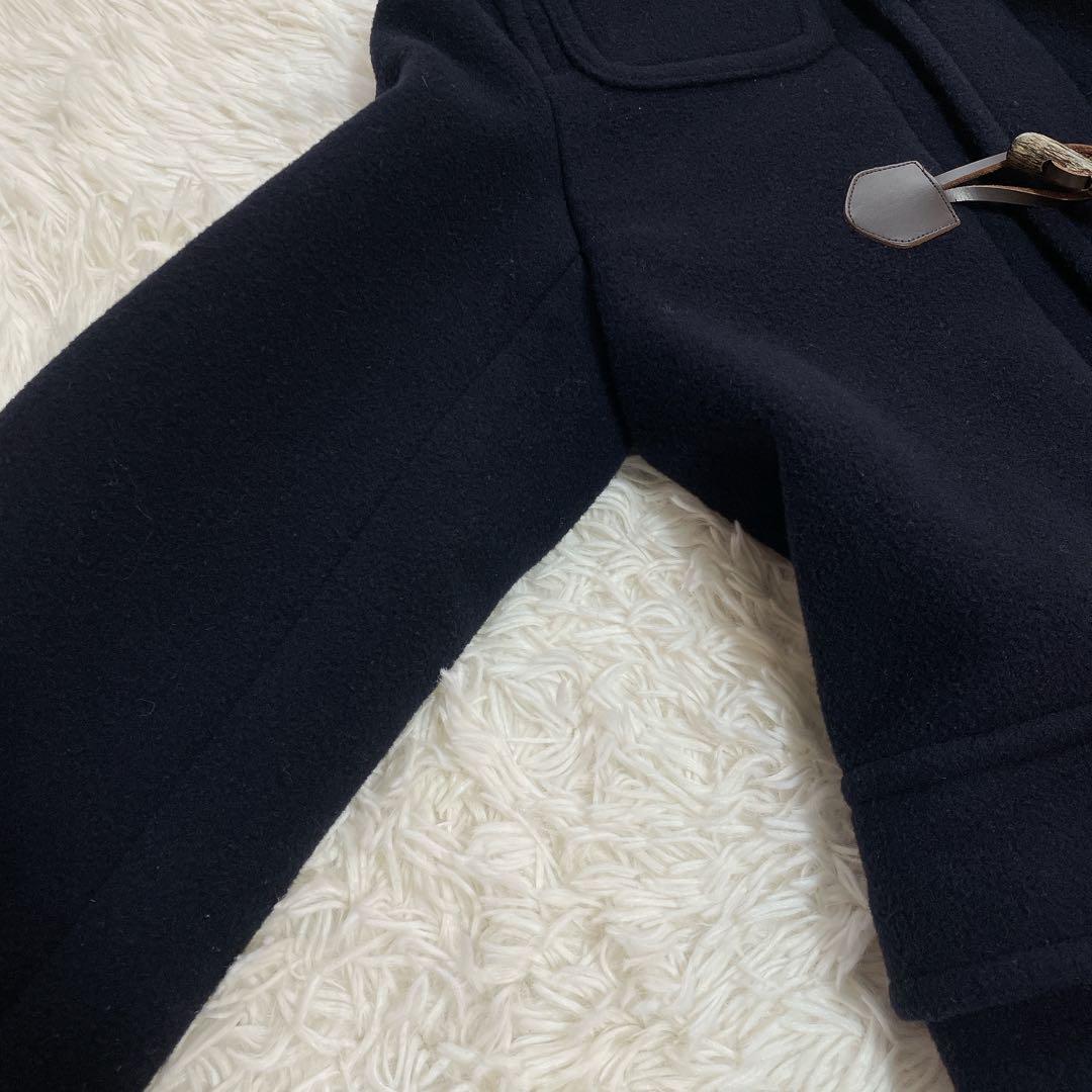 バーバリーロンドン ダッフルコート ネイビー ノバチェック XS相当　140cm