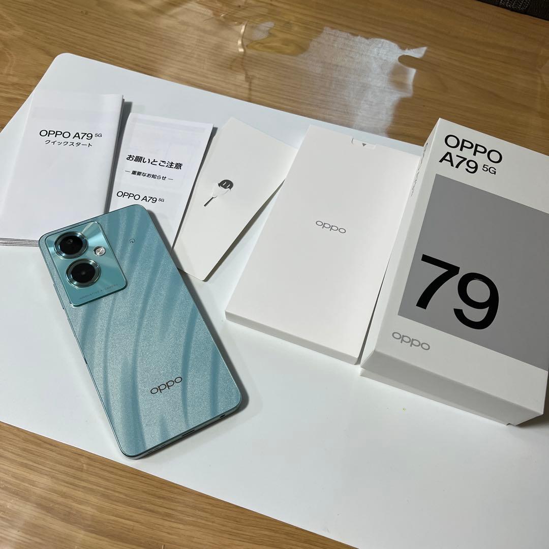 OPPO A79 5G 本体 中古　グローグリーン