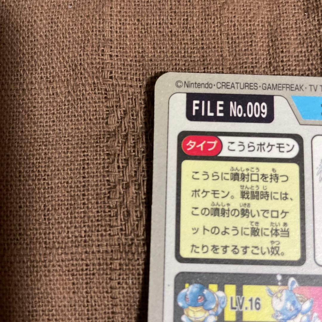 カードダス　バンダイ　ポケモン　カメックス　レア