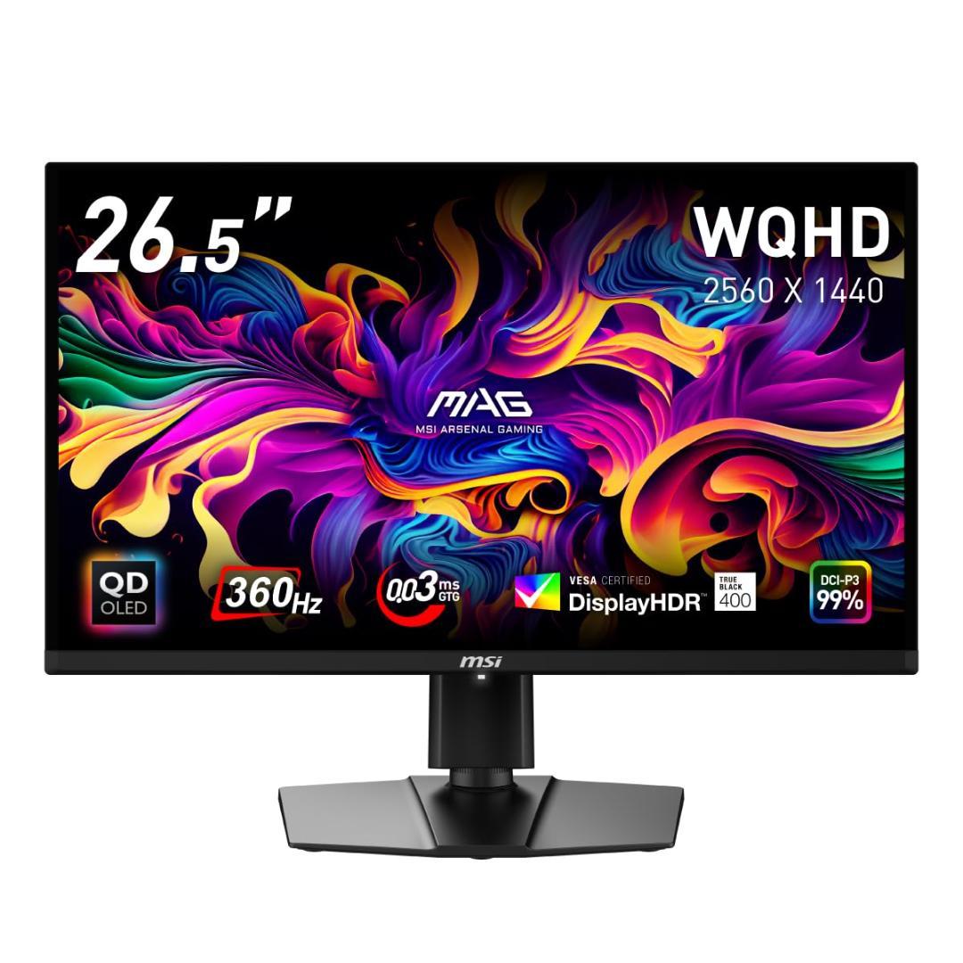 美品 MSI 26.5インチ 360Hz QD-有機EL ゲーミングモニター
