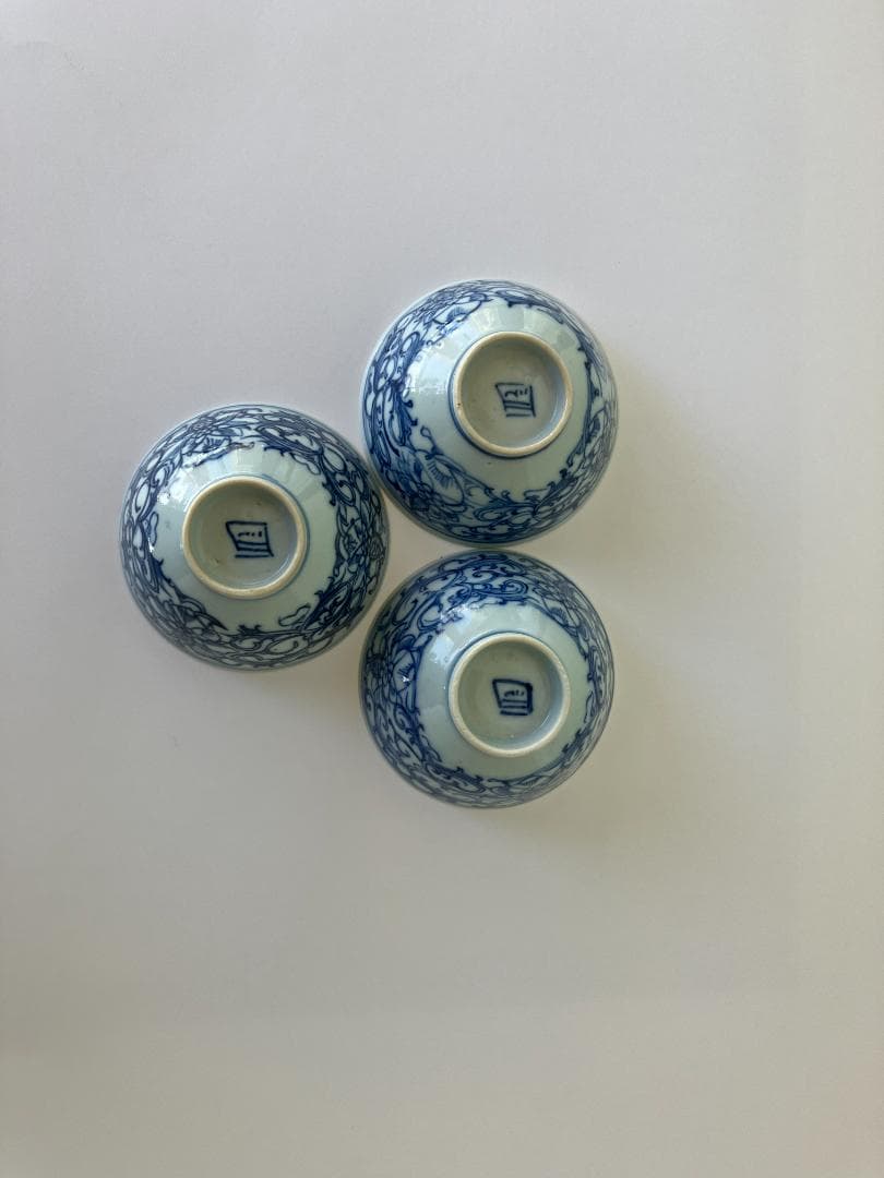 古伊万里染付　湯呑茶わん5個セット