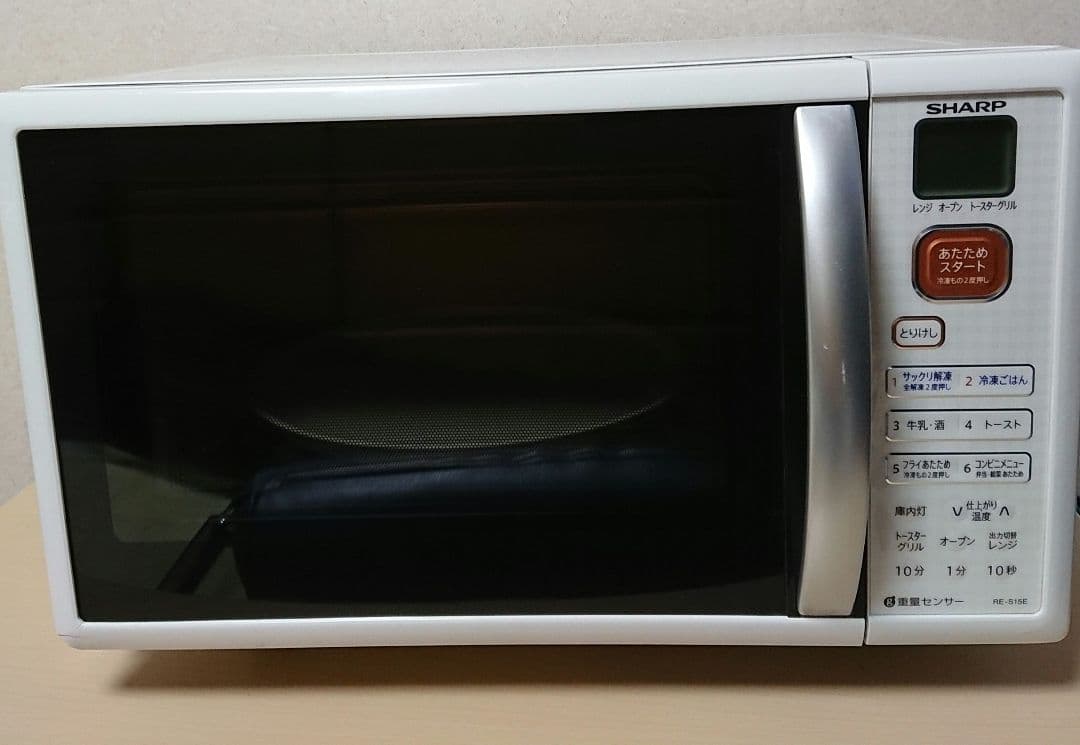 SHARP オーブンレンジ RE-615E 取説つき あたためる以外にクッキーも