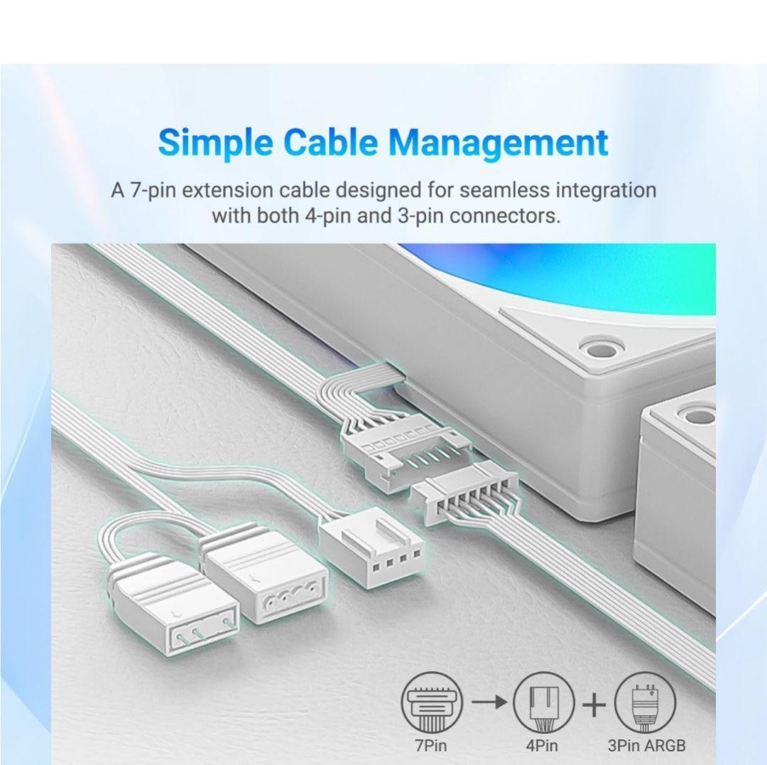 ID-COOLING FX360 INF ホワイト 360mm簡易水冷クーラー
