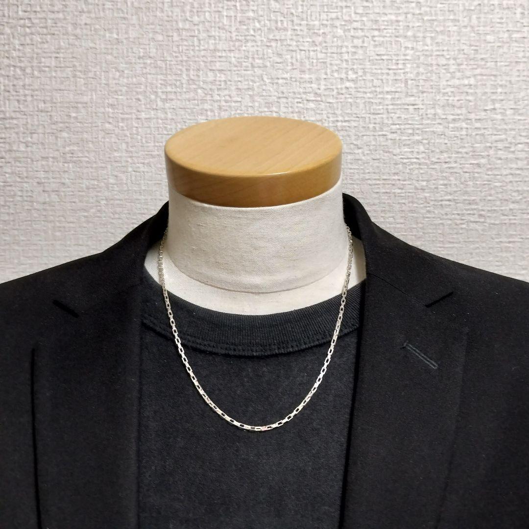 GUCCI ベネチアン ネックレス 50cm スクエア ボストン 925