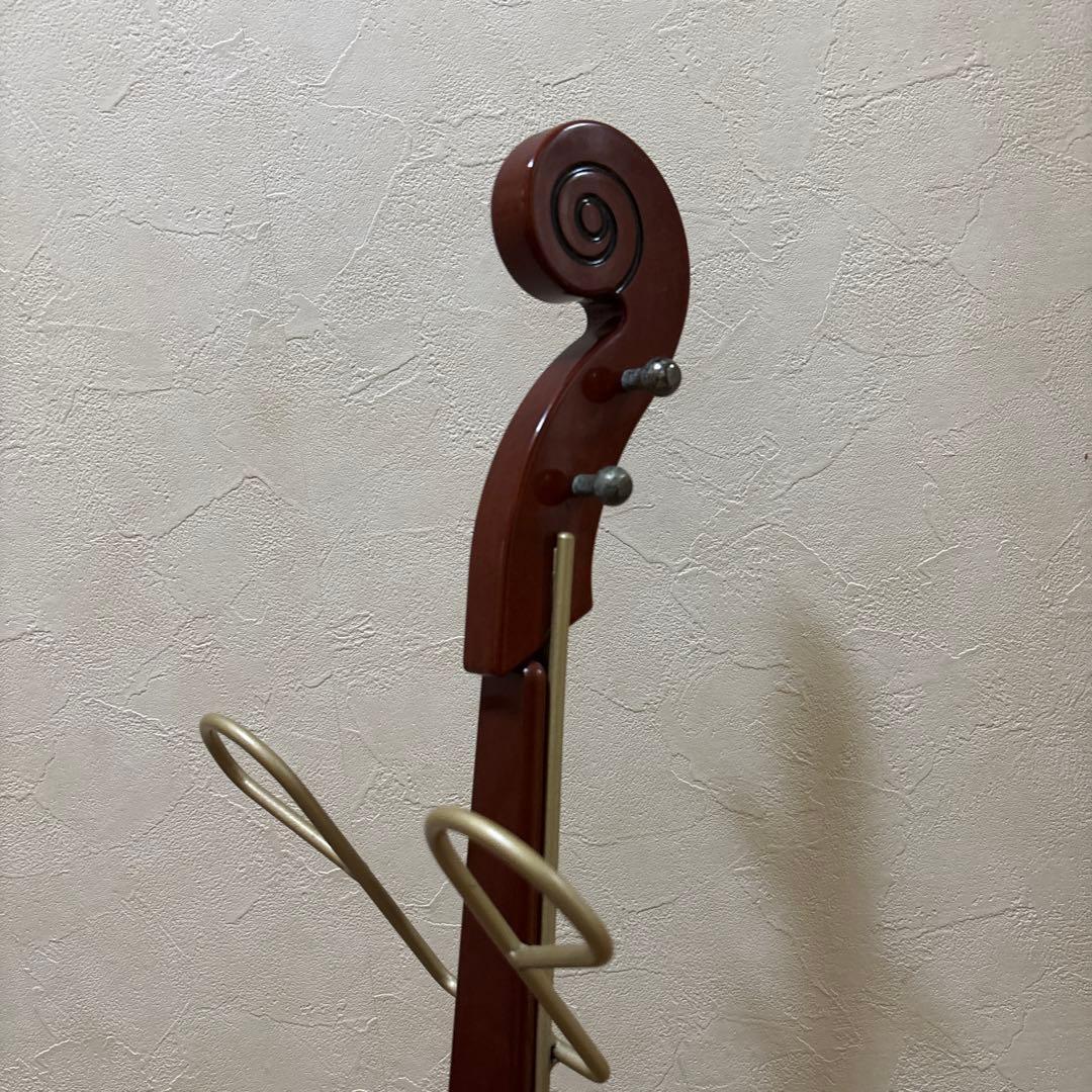 スリッパ立て　家具　楽器　ヤマハ　バイオリン、チェロ型スリッパラック 5足