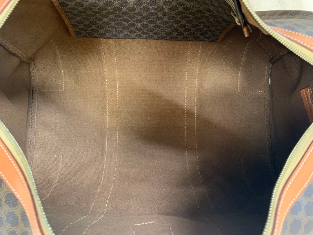 未使用美品★CELINE セリーヌ ボストンバッグ マカダム ブラウン 保存袋