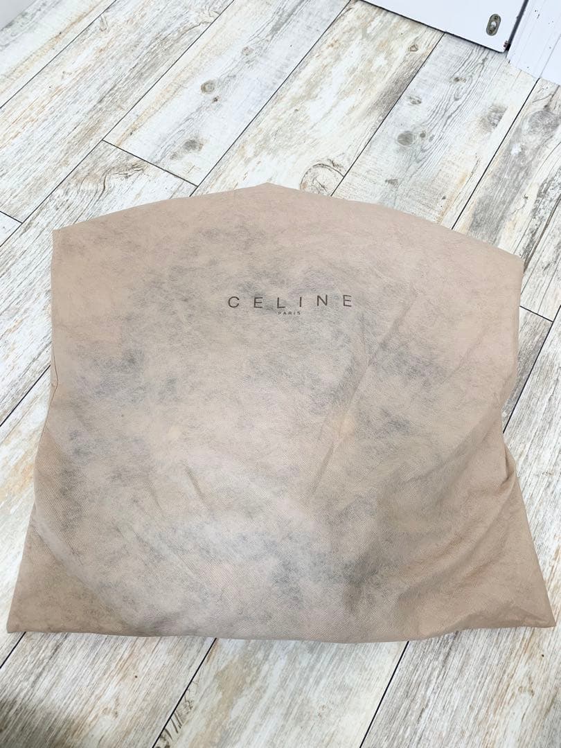 未使用美品★CELINE セリーヌ ボストンバッグ マカダム ブラウン 保存袋