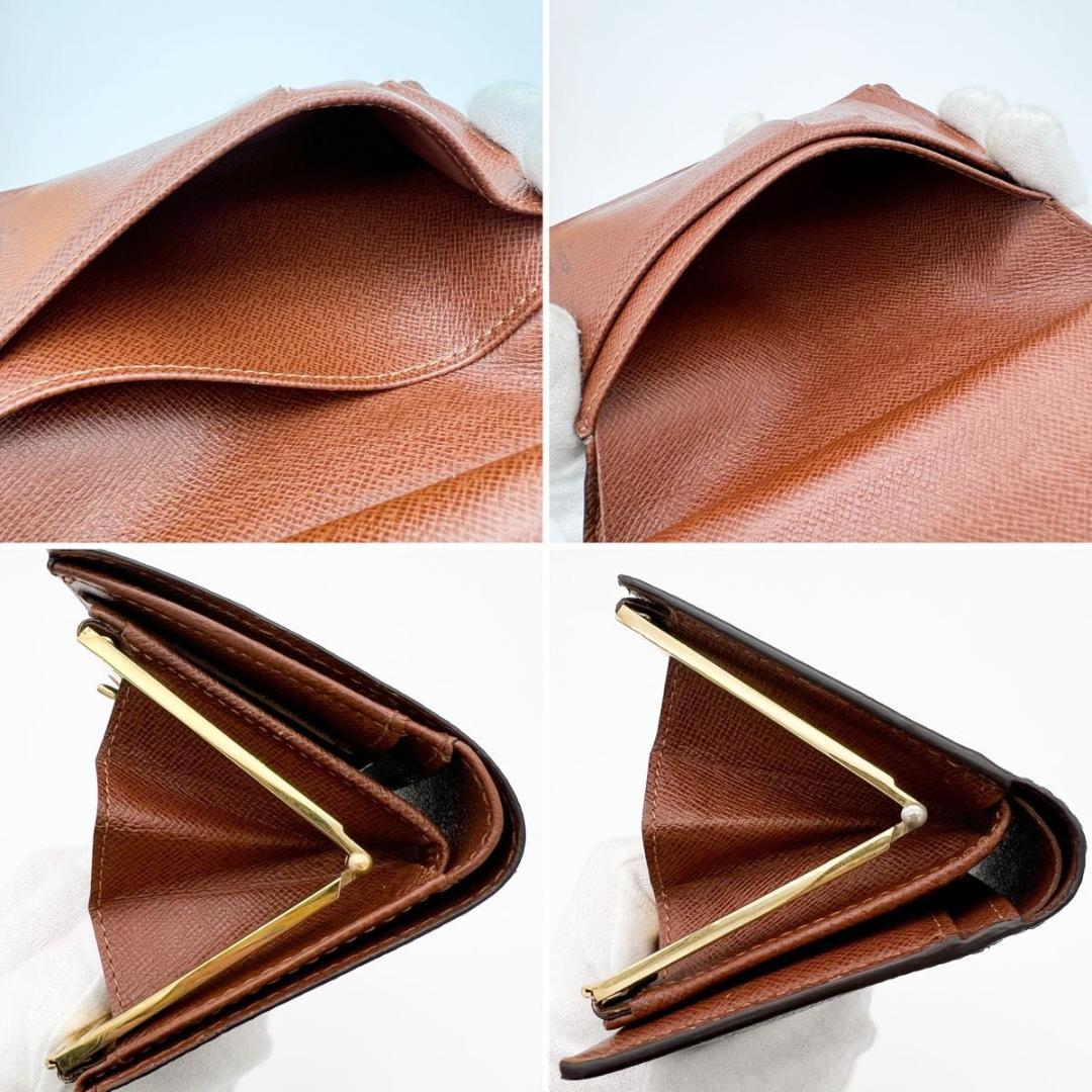 【美品】ヴィトン モノグラム ヴィエノワ 二つ折り がま口 財布 M61663