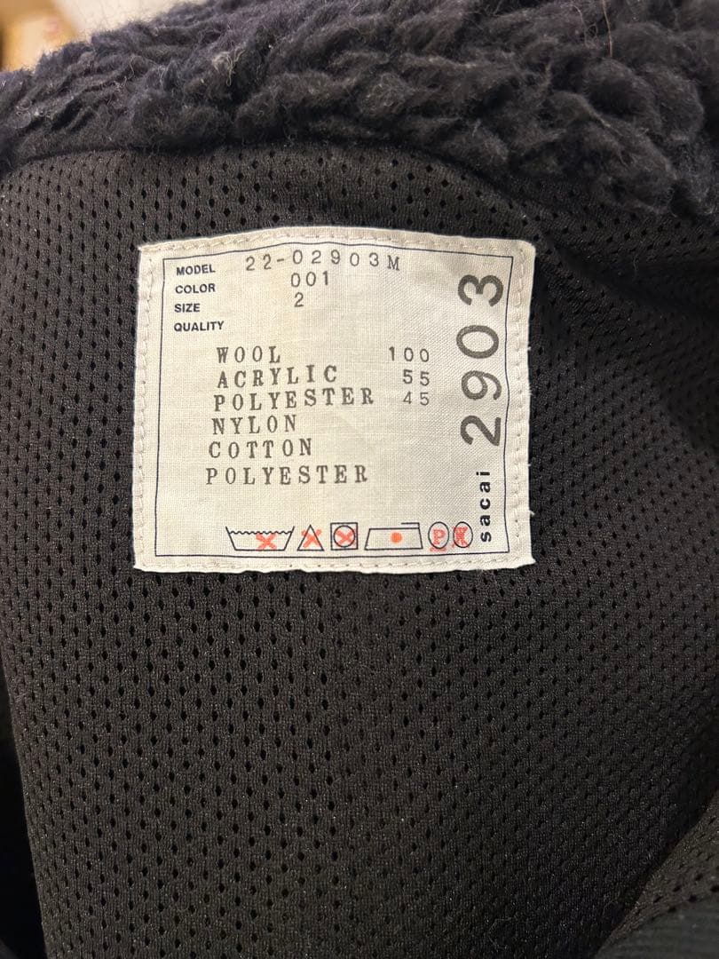 sacai サカイ MA-1ボアブルゾン 2 / ジャケット・フリース