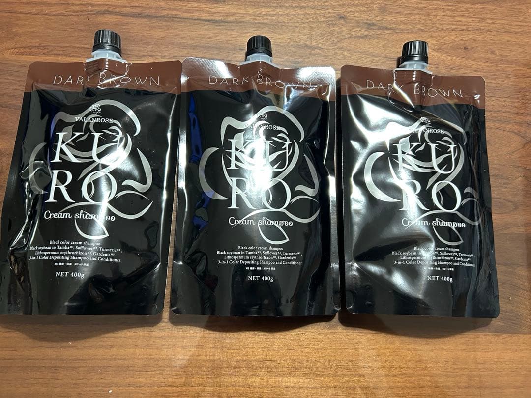 VALANROSE KURO Cream Shampoo ダークブラウン400g