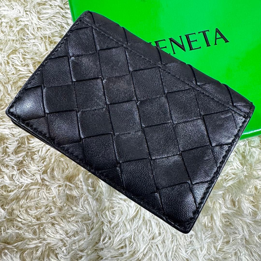 大人気✨ボッテガヴェネタ　名刺入れ　カードケース　マキシイントレチャート　黒