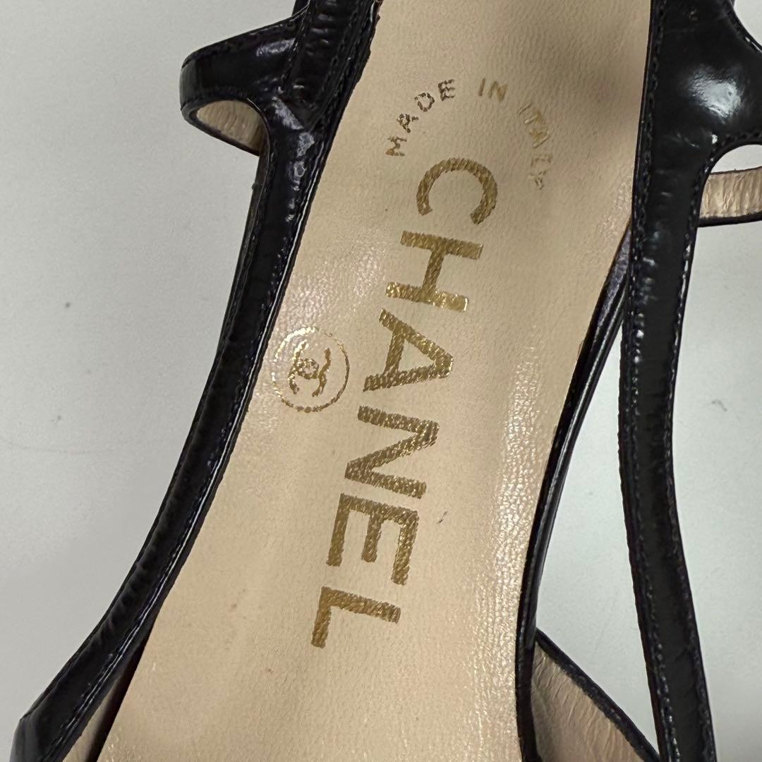 CHANEL シャネル レザーハイヒール パンプス 22.5cm C578