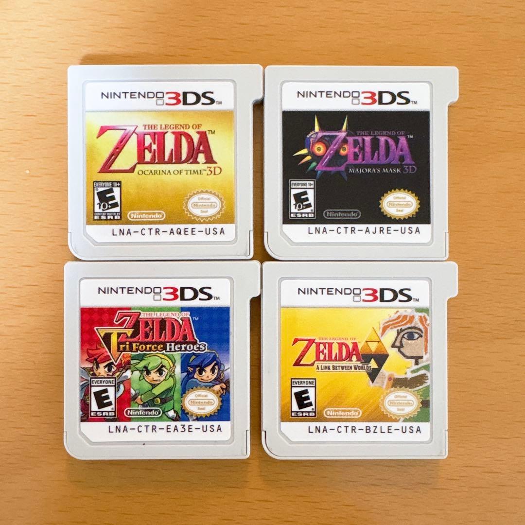 【北米版】 3DS ゼルダの伝説 4個セット ソフトのみ