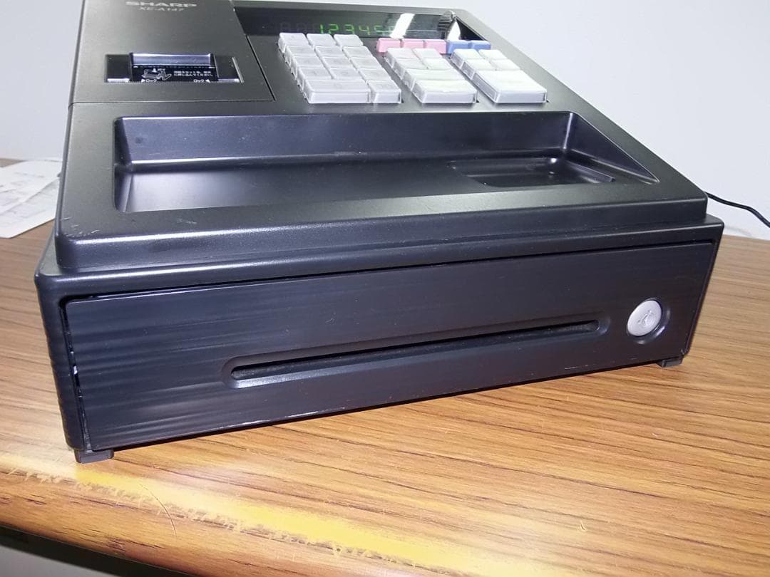 すぐ使える設定無料　横型領収証1212シャープレジスター人気のXE-A147