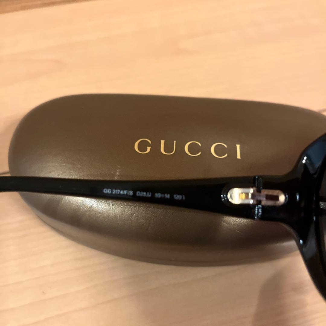 GUCCI ブラック サングラス　黒　レディース/GG3174/F/S