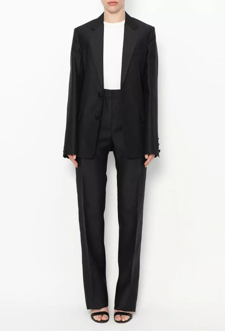 celine セリーヌ　ジャケット　スーツ　セットアップ　黒　フィービー　36