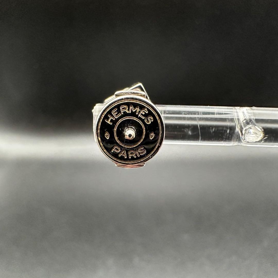 極美品✨　エルメス　ピアス　カージュドアッシュ　ホワイト　056