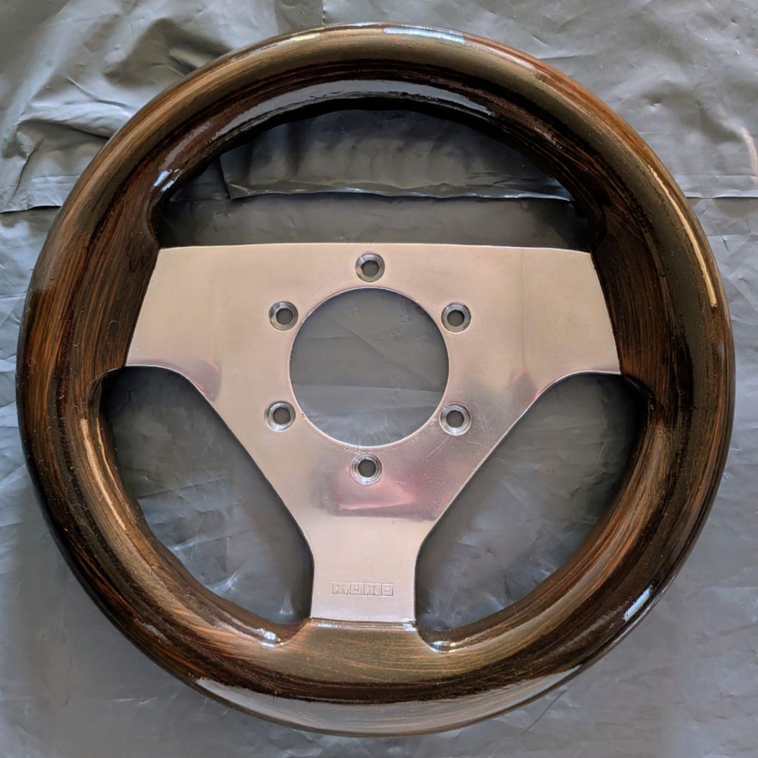 【小径】２３パイ　MOMO　加工　ステアリング　おまけ　星型カラフルつり革　付き