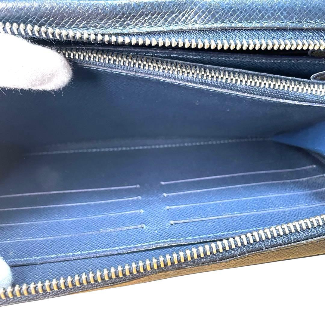 【希少】 ルイヴィトン タイガ ジッピーXL オーガナイザー オセアンブルー