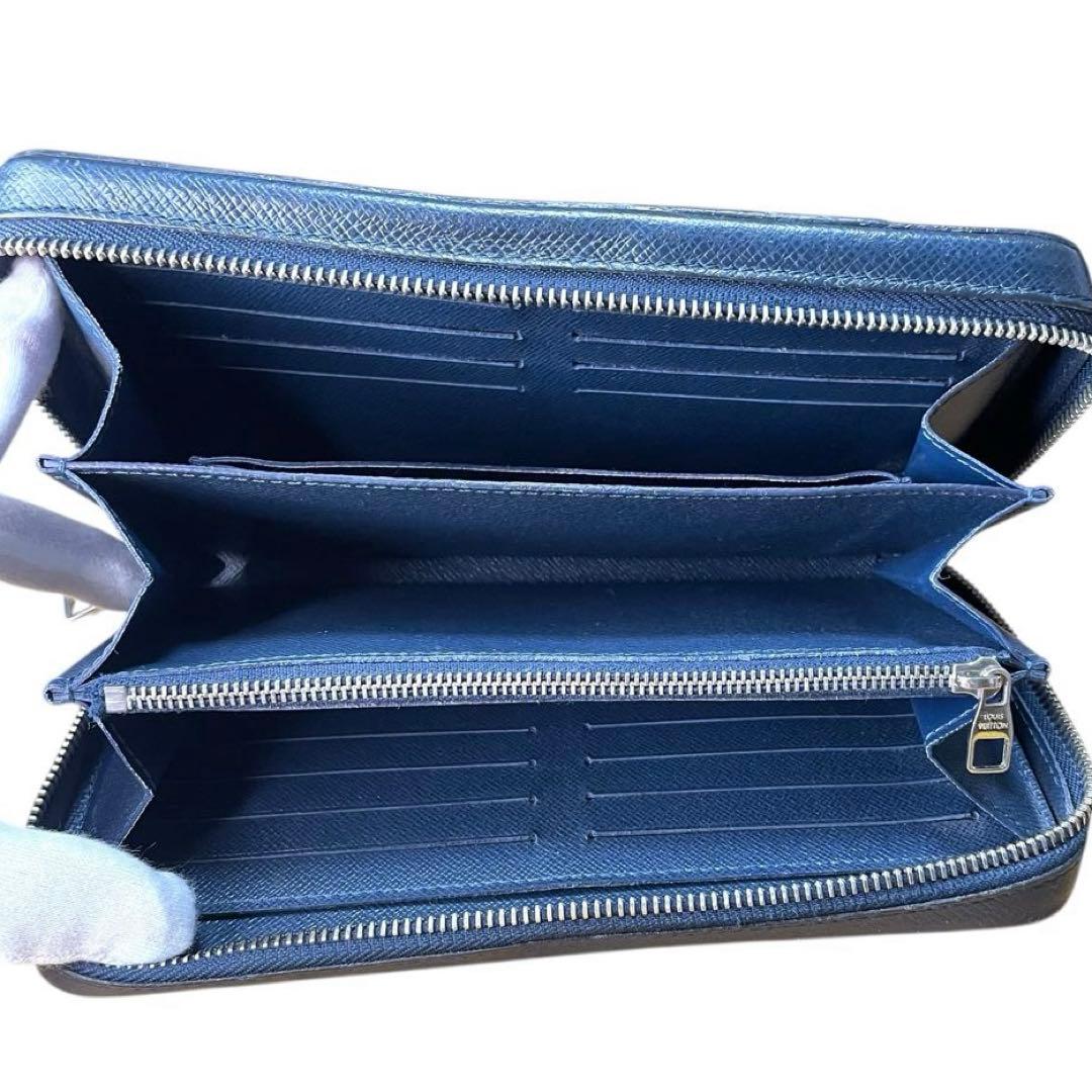【希少】 ルイヴィトン タイガ ジッピーXL オーガナイザー オセアンブルー