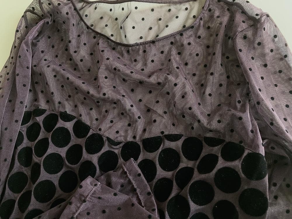 M（S）★Andres Sarda　アンドレサルダ 　スペイン　透ける長袖トップ