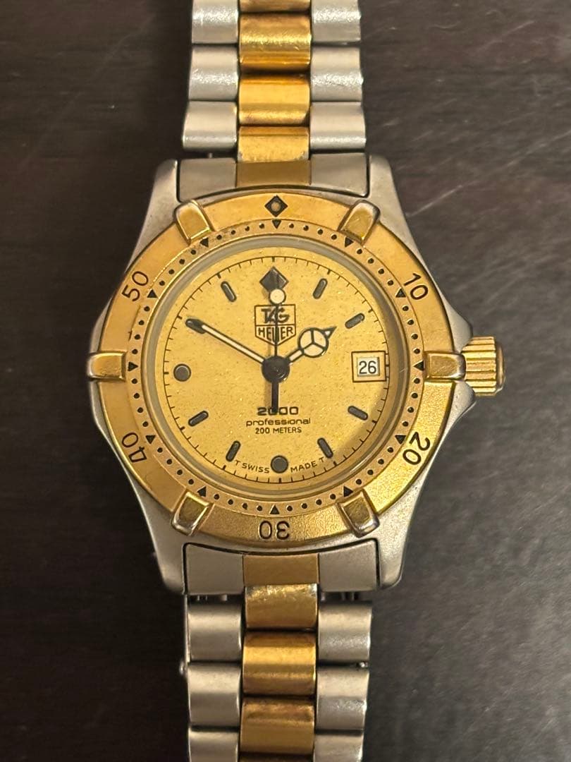 【TAG HEUER】2000 professionalゴールド/シルバー 時計