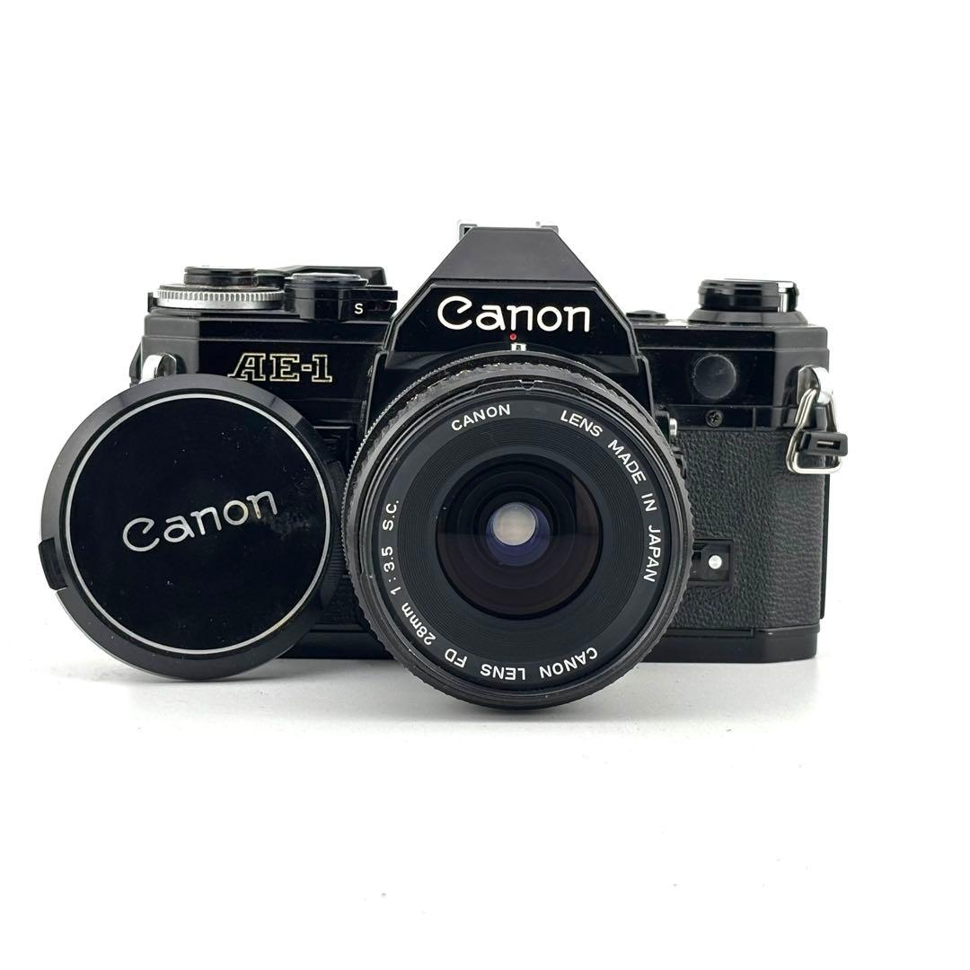 【完動品】 Canon AE-1 + FD 23mm F3.5 フィルム一眼
