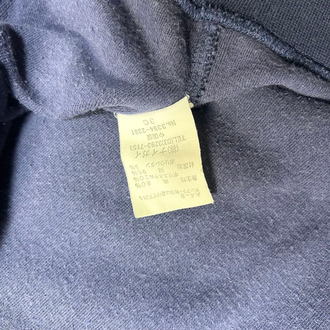 90s ポロバイラルフローレン ジップアップパーカー ネイビー メンズS相当