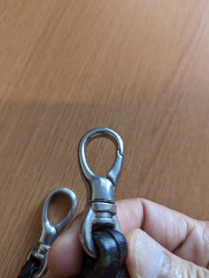 レザー ストライプ 長財布