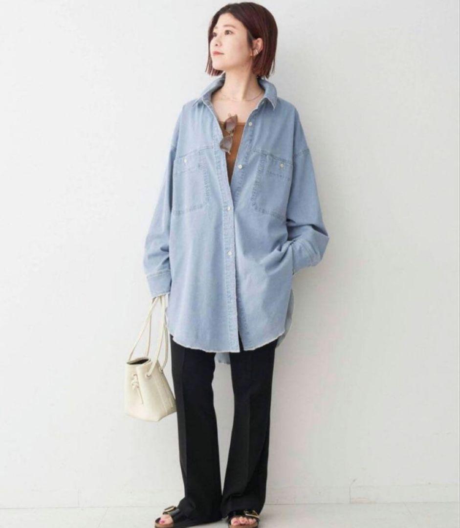 ⭐美品⭐Spick and Span ブリーチデニムルーズシャツ