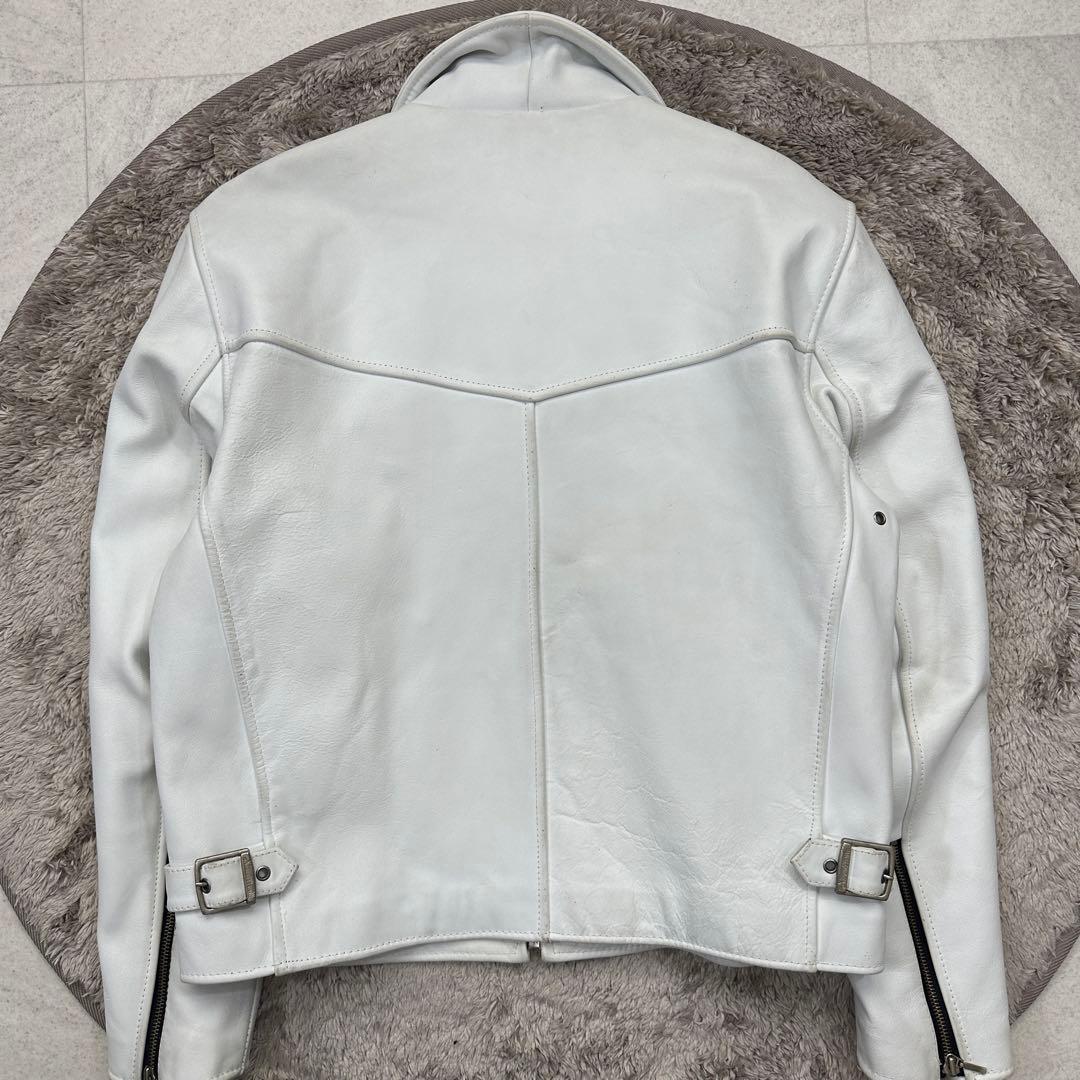 希少【ハーレーダビッドソン】シングルライダース 牛革 裏地キルティング 総ロゴ