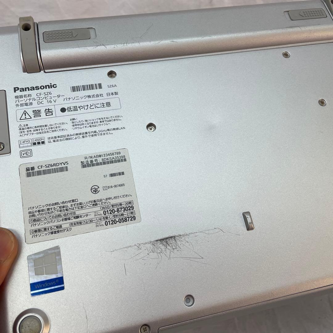 Let's note CF-SZ6 SSD256GB メモリー8GB #2