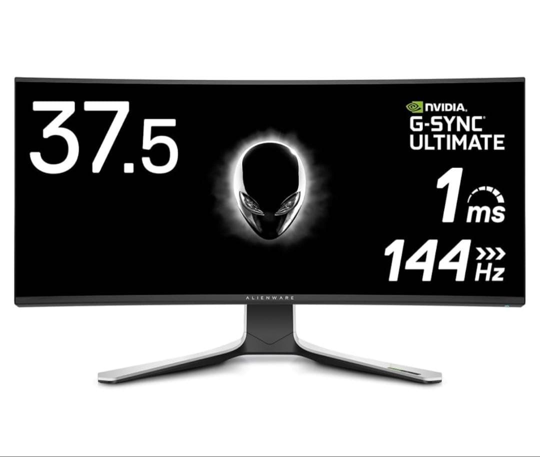 デル湾曲ゲーミングモニター AW3821DW WQHD+ 1ms/144Hz